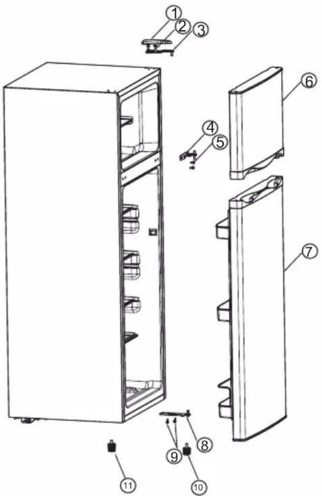 DOMO DO91401C - CAMBIO DE DIRECCIÓN DE LA PUERTA - 1