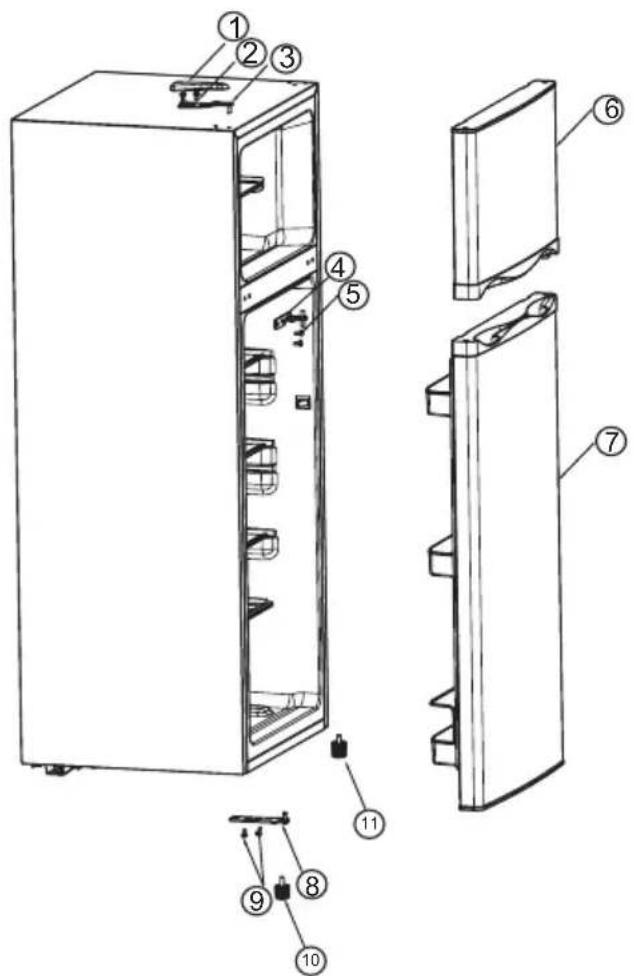 DOMO DO91401C - CAMBIO DE DIRECCIÓN DE LA PUERTA - 3