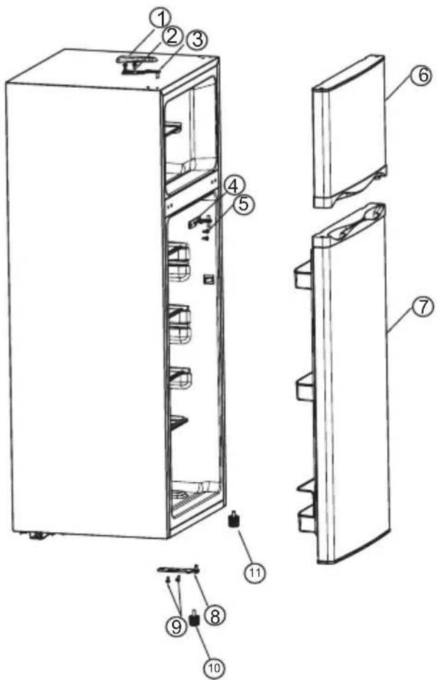 DOMO DO91401C - DRAAIRICHTING VAN DEUR WIJZIGEN - 3