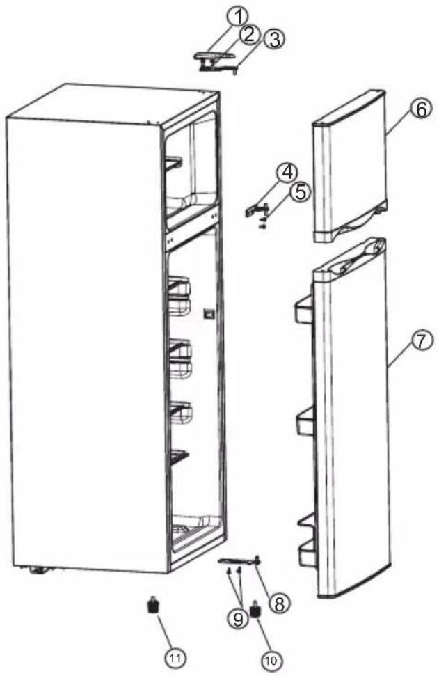DOMO DO91401C - INVERSIONE DELL'APERTURA DELLO SPORTELLO - 1