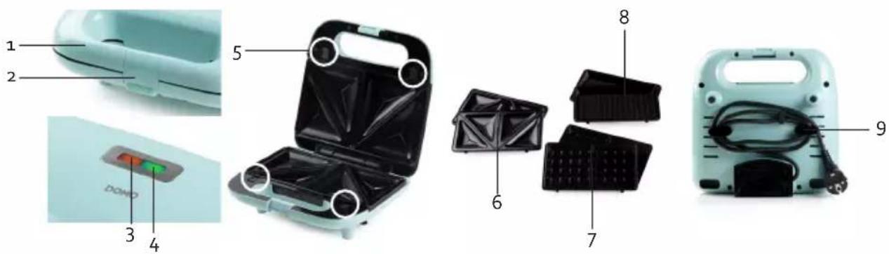 DOMO DO1105C - PARTS - 1