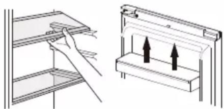 DOMO DO91704R - MOVING THE SHELVES AND DOOR RACK - 1