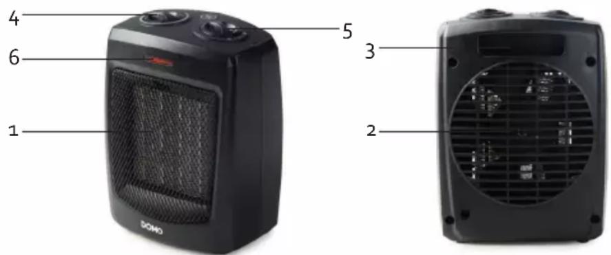 DOMO DO7329H - COMPONENTI - 1