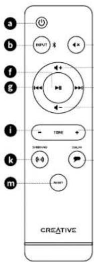 CREATIVE Stage SE - TELECOMMANDE IR FICHES CA INTERCHANGEABLES - 1