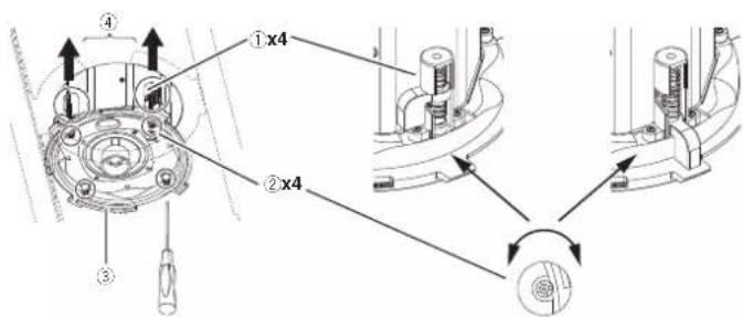 PIONEER CM-C56T - Fixation du haut-parleur au plafond - 1