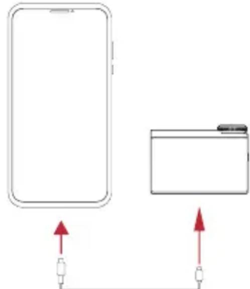Hollyland Lark Max - Anschließen des Empfängers an ein Android-Smartphone mit USB-C-Schnittstelle - 1