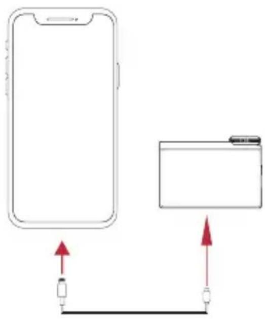 Hollyland Lark Max - Conexão do receptor a um iPhone - 1