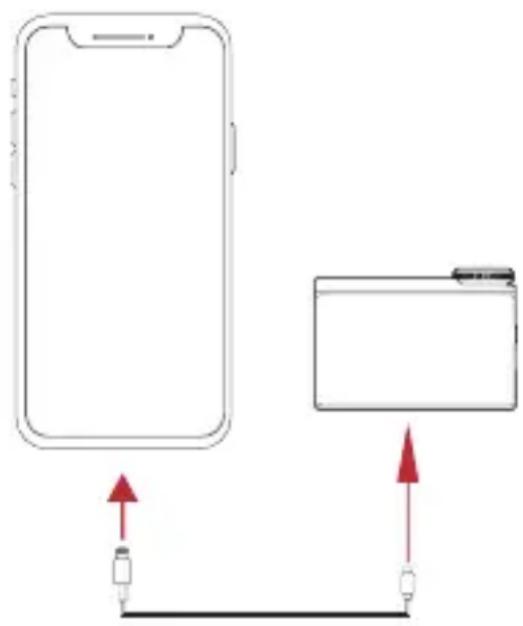 Hollyland Lark Max - Anschließen des Empfängers an ein iPhone - 1