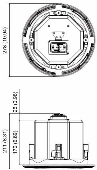 PIONEER CM-C54T - Dimensional Drawings Plans d'encombrement Масштабные чертежи - 1