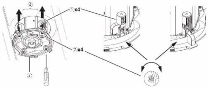 PIONEER CM-C54T - Fixar o altifalante no teto - 1