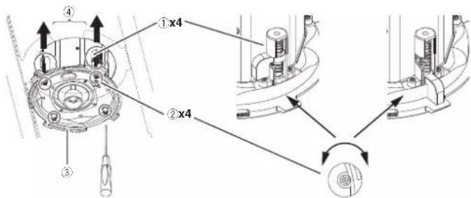PIONEER CM-C54T - Fixation du haut-parleur au plafond - 1