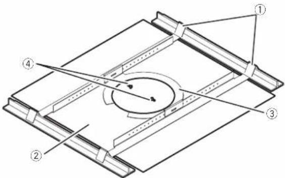 PIONEER CM-C54T - タイルブリッジと C リングを設置する - 1