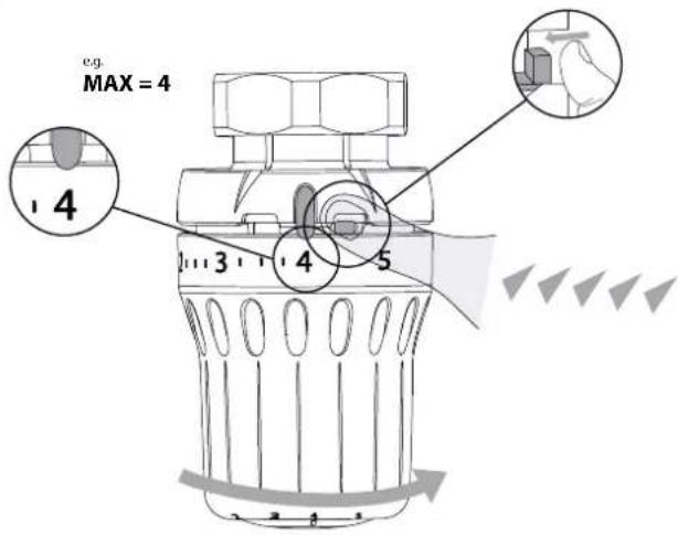 DANFOSS React M30x1.5 - Temperature Limitation | Temperaturbegrenzung | Limite de température | Limitación de temperatura (MAXIMUM) - 4