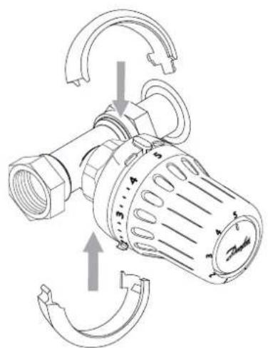 DANFOSS React M30x1.5 - Theft protection | Diebstahlschutz | Protection contre le vol | Proteccion contra robo - 1