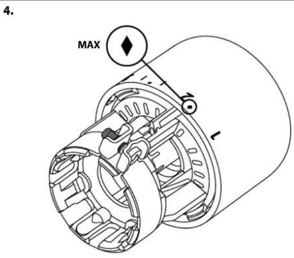 DANFOSS Aero RA/VL - Temperature Limitation | Temperaturbegrenzung | Limite de température | Limitación de temperatura (MAXIMUM) - 4