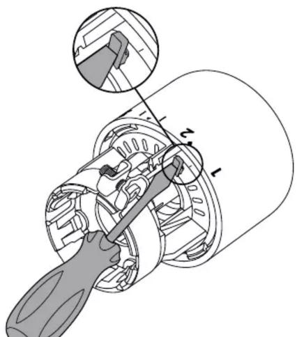 DANFOSS Aero RA/V - Temperature Limitation | Temperaturbegrenzung | Limite de température | Limitación de temperatura (MAXIMUM) - 3