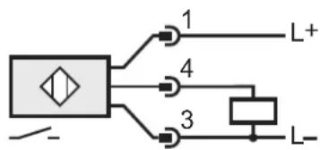 IFM DI524A - Schéma de branchement - 1