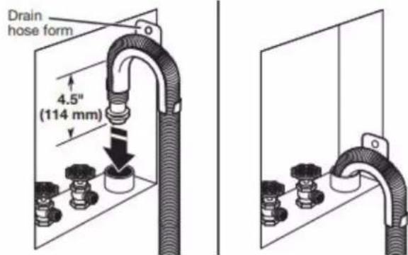 WHIRLPOOL WTW4957PW - Place drain hose in standpipe - 1