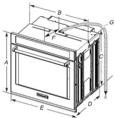 WHIRLPOOL WOES7030PZ - Dimensiones del producto - Hornos simples - 1