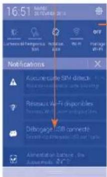 ALCATEL One Touch S'POP 4030D - Panneau de notification - 1