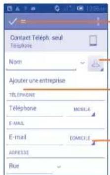 ALCATEL One Touch S'POP 4030D - Ajouter un contact - 1