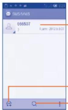 ALCATEL One Touch S'POP 4030D - Rédiger un message - 1