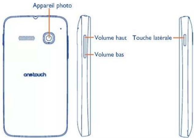 ALCATEL One Touch S'POP 4030D - I.1 Touches et connecteurs - 2