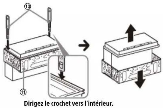 SONY XAV-AX6050 - Retrait de l'encadrement de montage - 1