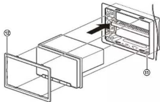 SONY XAV-AX6050 - Mounting the unit in the dashboard - 2