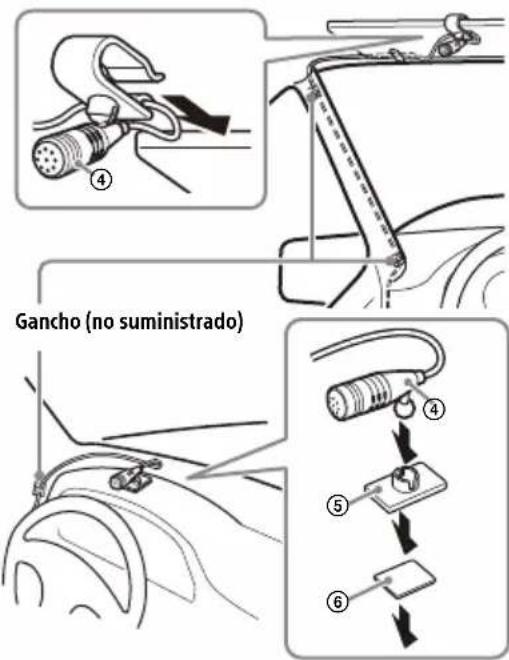SONY XAV-AX4050 - Instalación del micrófono - 1