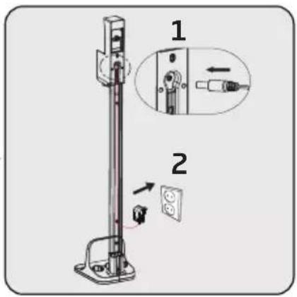 GRUNDIG VCP 9131 - Instalarea statiei mobile de incârcare - 2