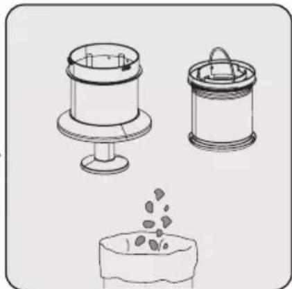 GRUNDIG VCP 9131 - Cleaning of the metal filter and inlet foam - 6