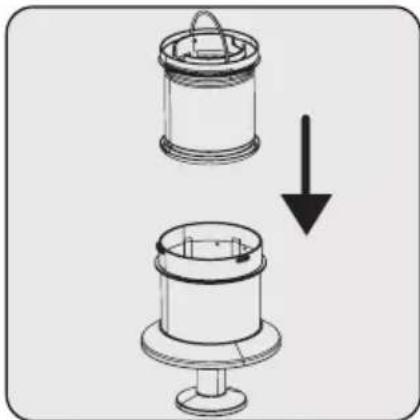GRUNDIG VCP 9131 - Cleaning of the metal filter and inlet foam - 7
