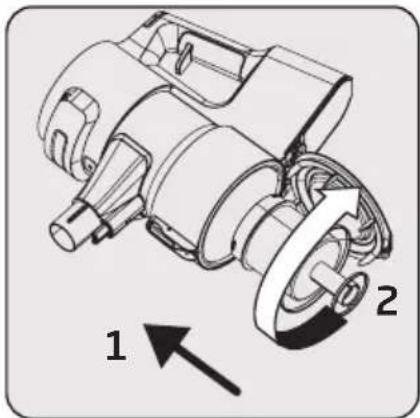 GRUNDIG VCP 9131 - Cleaning of the metal filter and inlet foam - 9