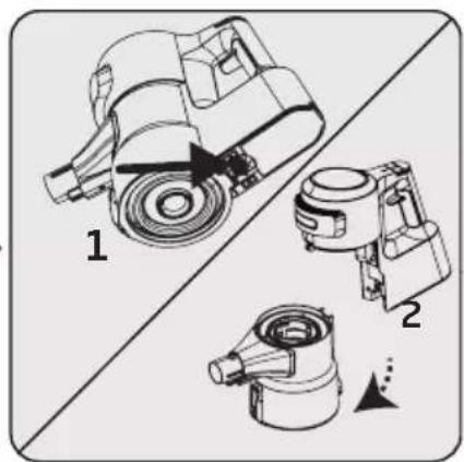 GRUNDIG VCP 9131 - Cleaning of the dust container - 4