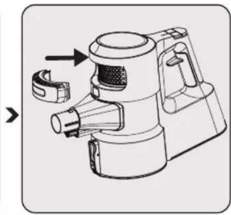 GRUNDIG VCP 9131 - Rengjøring av EPA E12-filter og utløpsskum - 7