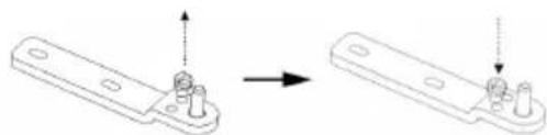 SEVERIN GS 8864 - Changing the door hinge - 5