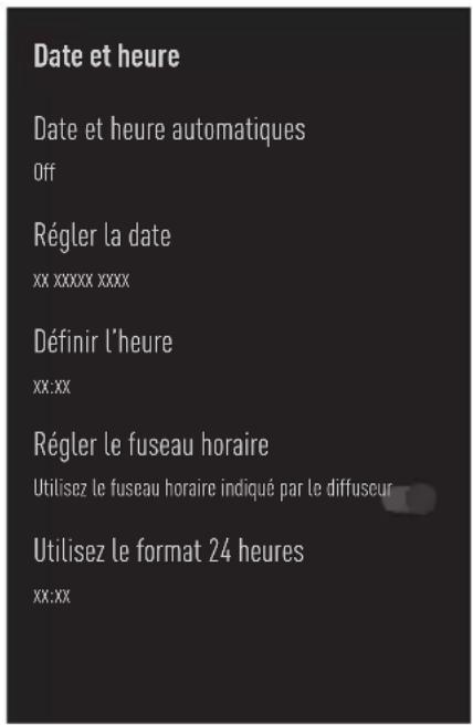 GRUNDIG 65GGU8960 - Paramètres de date et d'heure - 1