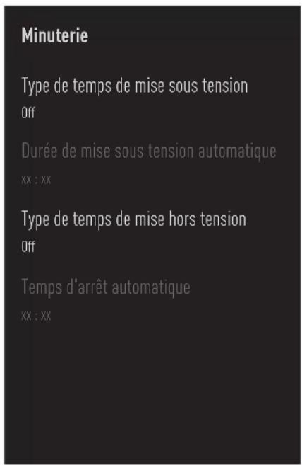 GRUNDIG 50GGU7900B - Paramètres de la minuterie - 1