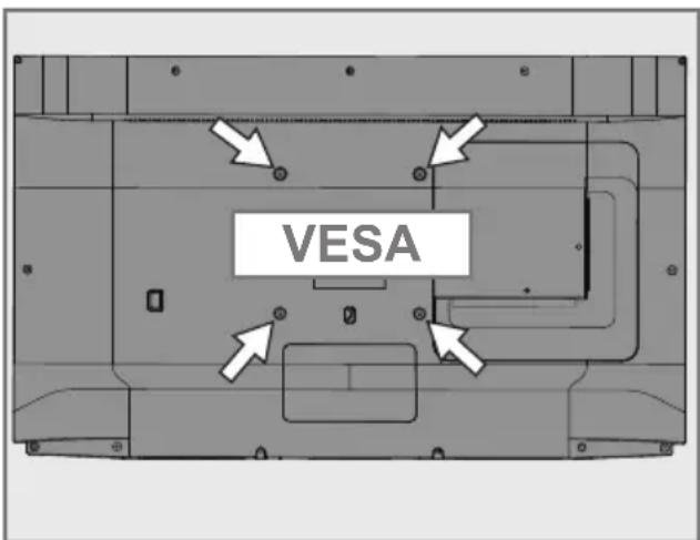 GRUNDIG 50GGU7900B - Préparation à l'installation du kit d'installation VESA - 1