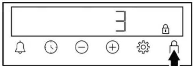 GRUNDIG GEBM11301XC - Активиране на заключването на клавишите - 1