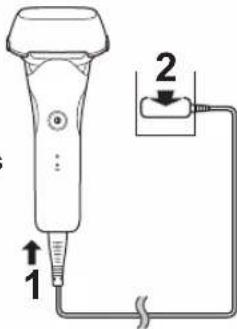 PANASONIC ES-LT4B - Plug in the adaptor into a household outlet. - 1