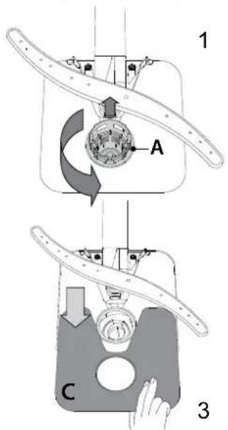 WHIRLPOOL W2I HD526 A - Машината за миење садови не смее да се користи без филтри или ако филтерот е лабав. - 1