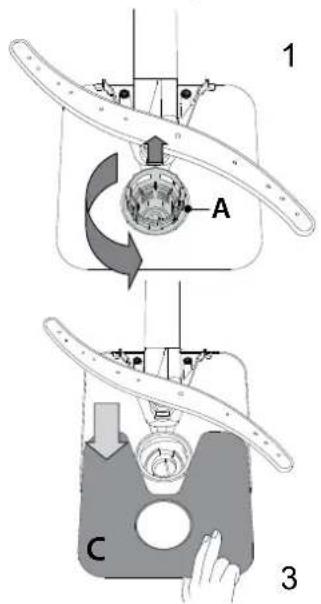 WHIRLPOOL W2I HD526 A - N'utilisez pas le lave-vaisselle sans les filtres ou si un filtre est mal ajusté. - 1