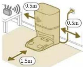 PHILIPS HomeRun 3000 Series Aqua XU3000 - Instalar o robot e a base - 1