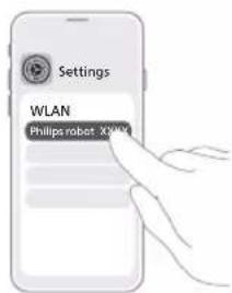 Settings WLAN Philips robot XWWK