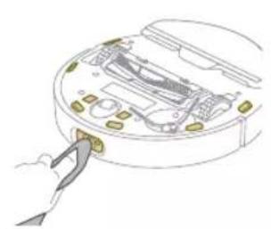 PHILIPS HomeRun 3000 Series Aqua XU3000 - Pulizia delle ruote principali e della ruota anteriore - 2
