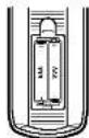 LG LDA-531 - Remote Control Battery installation - 1