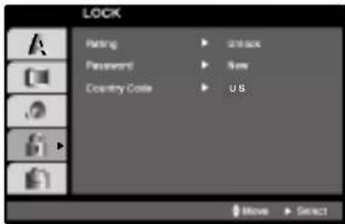 LOCK Rating Unlock Password None Country Code US Move Select