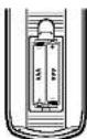 LG LDA-531 - Installation des piles de la télécommande - 1